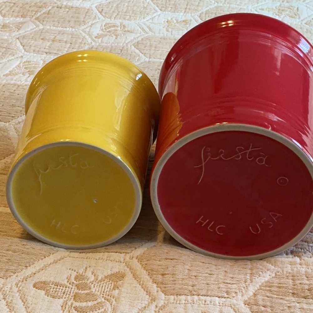 FIESTA WARE CANISTERS W LIDS - Picture 2 of 4